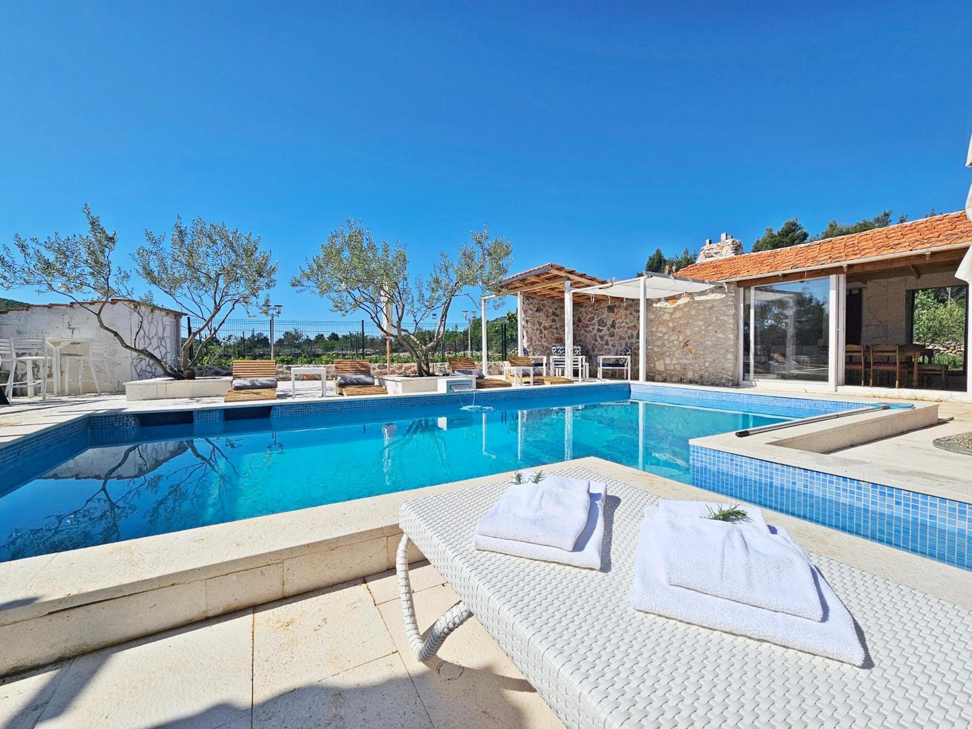 הוילה Gornji Seget Flamingo - House With Private Pool מראה חיצוני תמונה